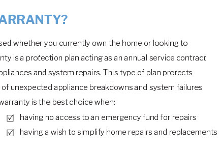 septic system warranty plans